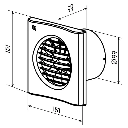 Вентилятор Sapfir 100 V Вентилятор Sapfir 100 V