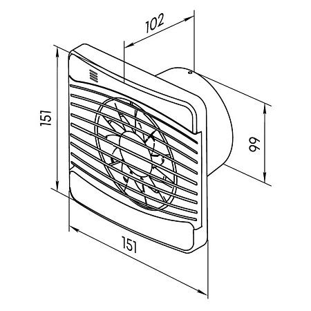 Вентилятор Oniks 100 V Вентилятор Oniks 100 V